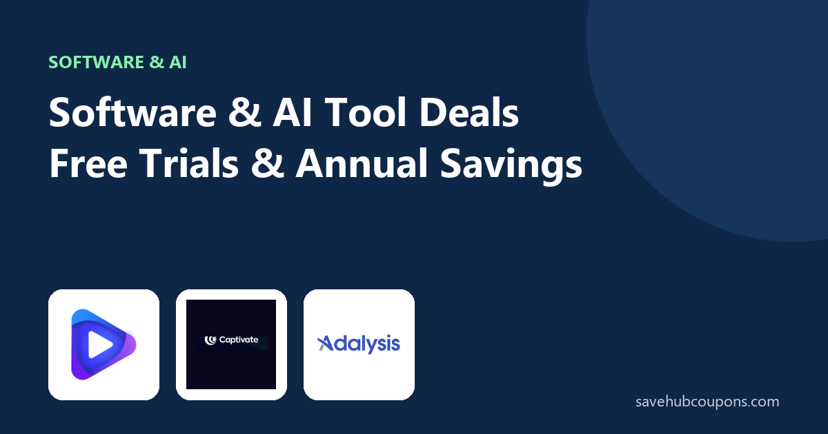 Software & AI Tool Deals: Free Trials and Annual Savings